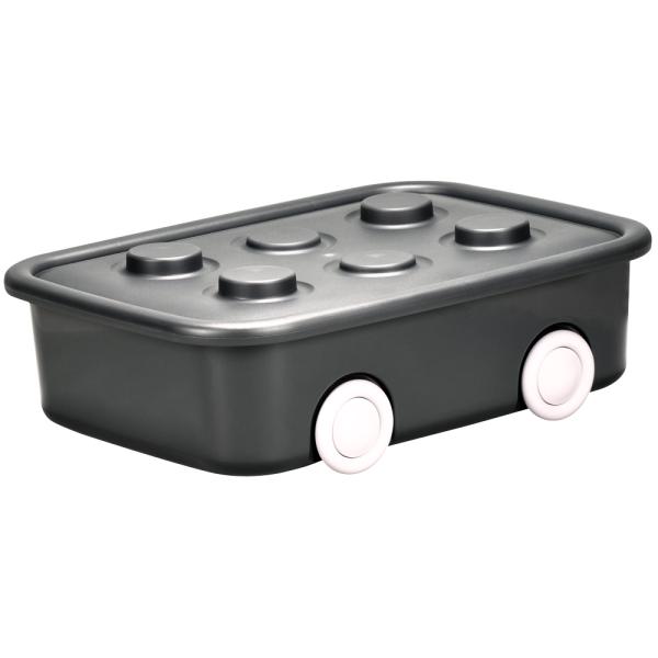 グレー　3段　BOX　キャスター付き　工具　おもちゃ　箱　に　ガレージ　に Amazon.co.jp: LOWYA ロウヤ おもちゃ 玩具 収納 ラック