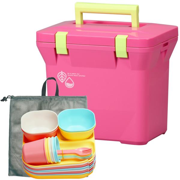 Livewell クーラーボックス＋食器セット 保冷 保温 おしゃれ