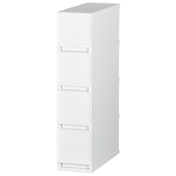 【商品サイズ】約幅17×奥行45×高さ75.5cm【引出し内寸】約幅11.3×奥行40.8×高さ15.7cm【商品重量】約3.7kg【付属品】滑り止め２個       【材質】本体：ポリプロピレン、滑り止め：エラストマー【収納目安】１段あた...