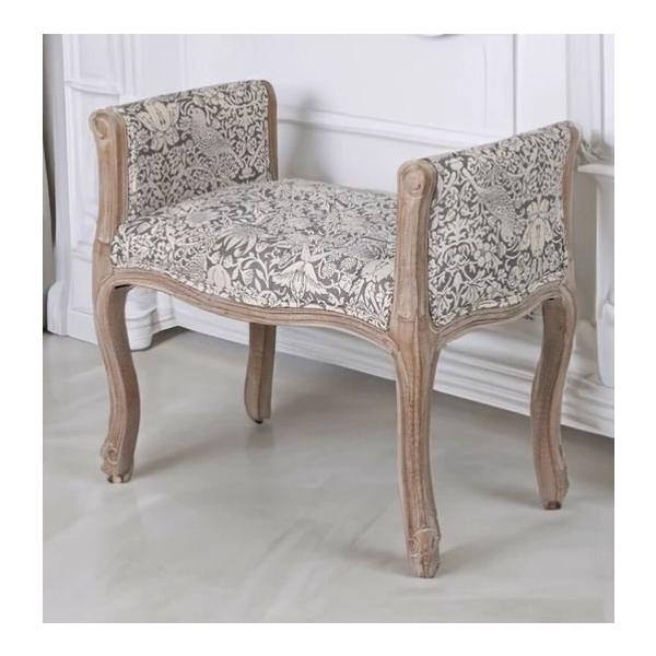 輸入家具 スツール 薄型 イチゴ泥棒 ウィリアムモリス ジェニファー