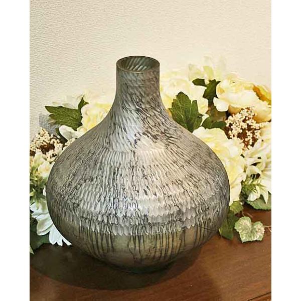 輸入雑貨 フラワーベース 花瓶 ガラス マーブル ナチュラル アーバン 