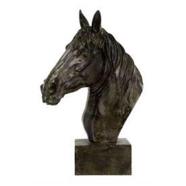 馬 置物 オブジェ 馬頭 ブロンズ風 シャビー クラシック 85070DC 輸入雑貨 馬 置物 オブジェ 馬頭 ブロンズ風 シャビーシック