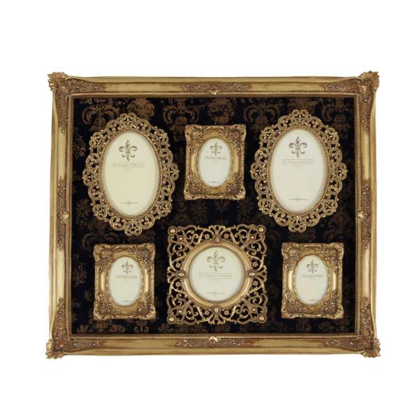 輸入雑貨 ファミリーフォトフレーム 6P 写真入れ 壁掛け 壁飾り