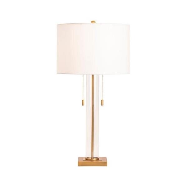 輸入雑貨 テーブルランプ 2灯 モダン シンプル ガラス ラグジュアリー