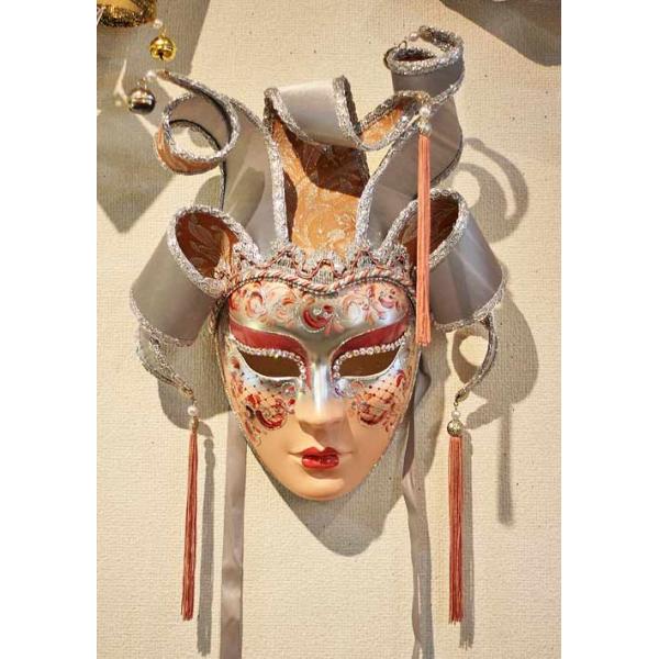 謝恩セール特価】イタリア製 輸入雑貨 ベネチアンマスク 本物 ピンク
