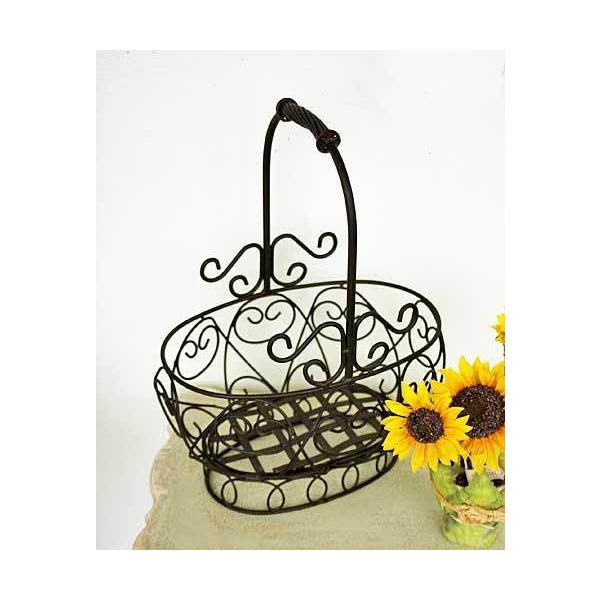 輸入雑貨 クラシカル オーバル バスケット プランター Covent Garden