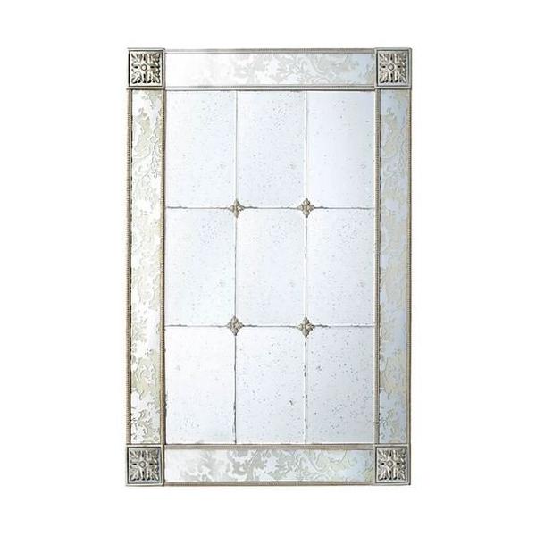 輸入家具 ミラー 100×136cm 大型 壁掛け バロック ロココ シャビー