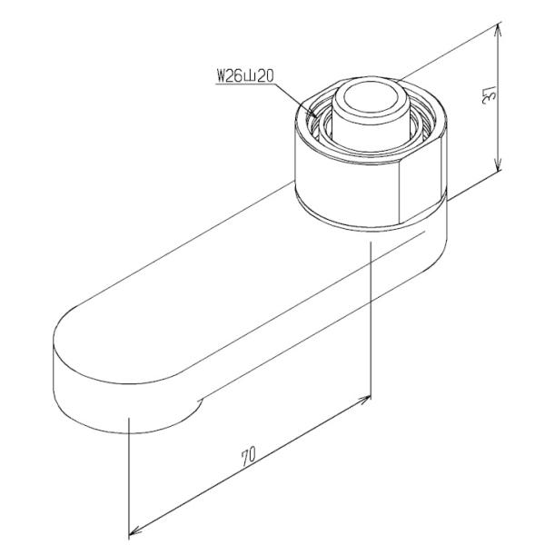 THYB82F3,980ȏ㑗 TOTOs݌ɂt݃XpEg(70mmAW26R20ALbvt)