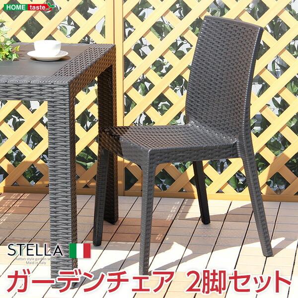 ガーデンチェア 2脚セット 2脚 二脚 チェアのみ ブラック 黒 