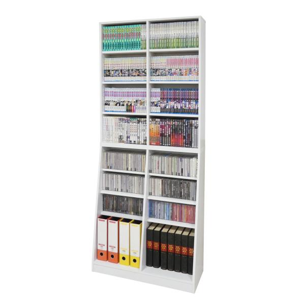 ★奥行の違う上段・下段で、大きさに合わせて収納可能★上段は奥行約17cmと圧迫感のない薄型設計。CD・文庫本の収納に最適です。★下段は、奥行約29.5cmと安定感があり、A4ファイルや百科事典も収納できます。★上段・下段は独立しているので別...