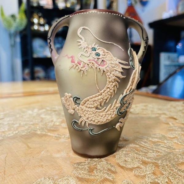 ランキングTOP10オールドノリタケ ドラゴン 龍紋花瓶 食器、グラス