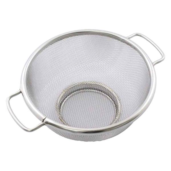 サイズ/約幅25×奥行30.7×高さ11cm直径：約25cm内容量/1個材質/18-8ステンレス生産国/日本製●サビに強い「18-8ステンレス」を使用したザル25cmです。●「シンプルで使いやすく丈夫であること」をコンセプトに作られました。...