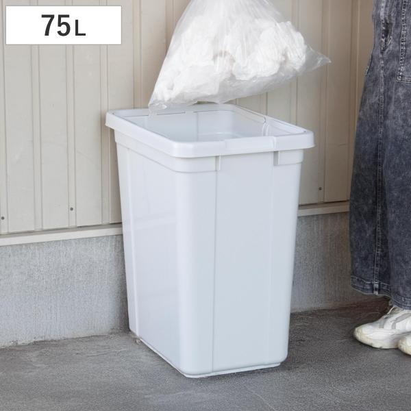 ゴミ箱 75L エコペール 本体のみ （ 75 リットル ダストボックス 大容量 プラスチック ごみ箱 角型 屑入れ 屑箱 ）