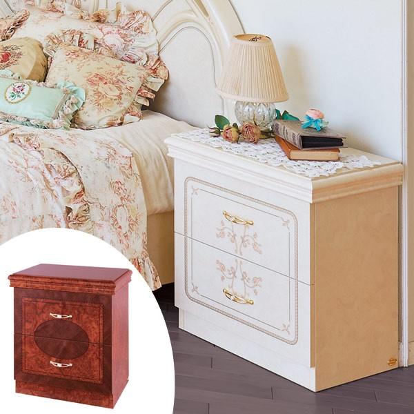 チェスト 2段 サイドチェスト クラシック調 姫系 FLORENCE 幅54cm