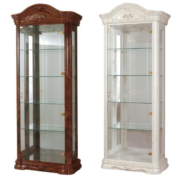 ガラスキャビネット ショーケース クラシック調 姫系 AMALFI 幅83cm