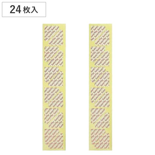サイズ/短辺：約3.3cm内容量/1袋（24枚入り）材質/基材：PET粘着材：アクリル系はくり紙：紙生産国/日本製●食器棚・流し台・押入れ・タンスのシートのズレやすべり防止に便利です。 ●ピタッと貼りやすい三角形状です。●表面は強粘着・裏面...