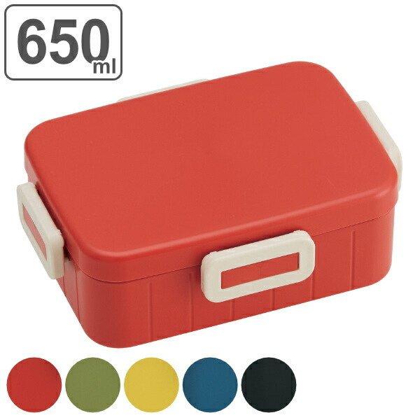 お弁当箱 4点ロックランチボックス 1段 レトロフレンチカラー 650ml 食洗機対応 弁当箱 4点ロック式 リビングート ヤフー店 通販 Yahoo ショッピング