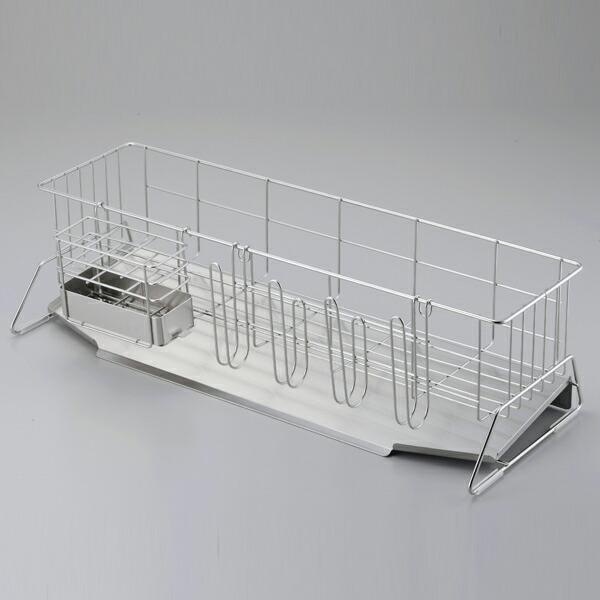 水切りラック シンクサイドスペース 水が流れる 20cm幅 カトラリー