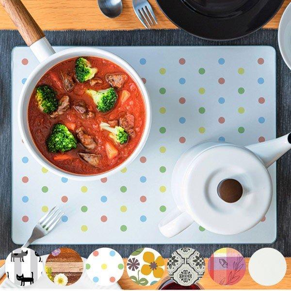 鍋敷き ガラス製 キッチントッププレート ワイド 耐熱プレート 鍋敷 なべしき まな板 おすすめ リビングート ヤフー店 通販 Yahoo ショッピング