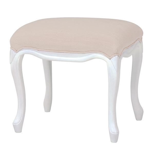 ハンプトンIIシリーズ　スツール　RH-1672 姫系 HAGiHARA スツール 姫系 ロマンチック HAMPTON 座面高47cm （ 白