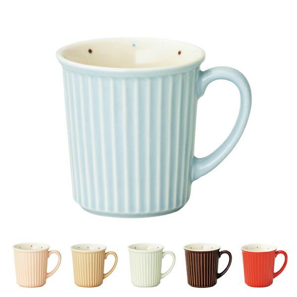 マグカップ レリーフ ドット 280ml 磁器製 美濃焼き （ コップ マグ