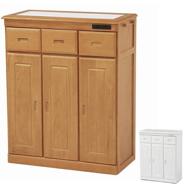 □在庫限り・入荷なし□ キッチンカウンター 食器棚 木製 タイルトップ