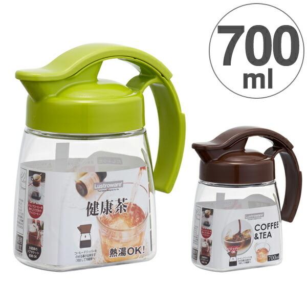 ピッチャー 冷水筒 700ml 耐熱 縦置き 横置き K-1294 （ スライド式