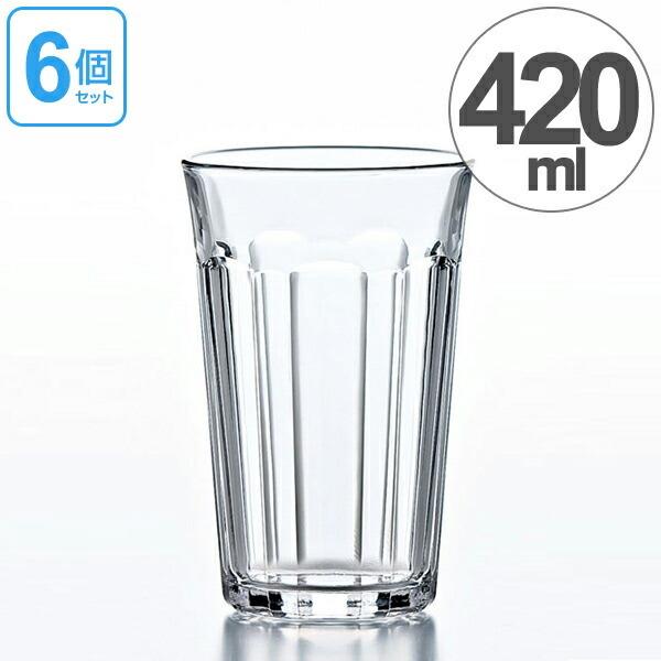 東洋佐々木ガラス ガラス コップ ハイボールグラス タンブラー 420ml 6