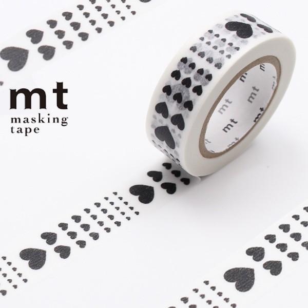 マスキングテープ mt 1P ハート スケール 幅15mm （ カモ井加工紙