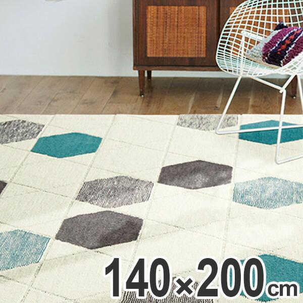 ラグ・カーペット rima ラグ カーペット 2畳 スミノエ ハニカムドロップ 140×200cm