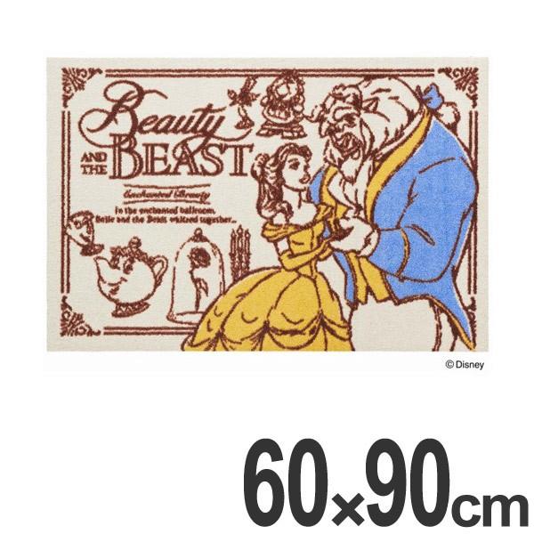 Disney（ディズニー） 玄関マット 屋内・屋外兼用 美女と野獣 60×90cm