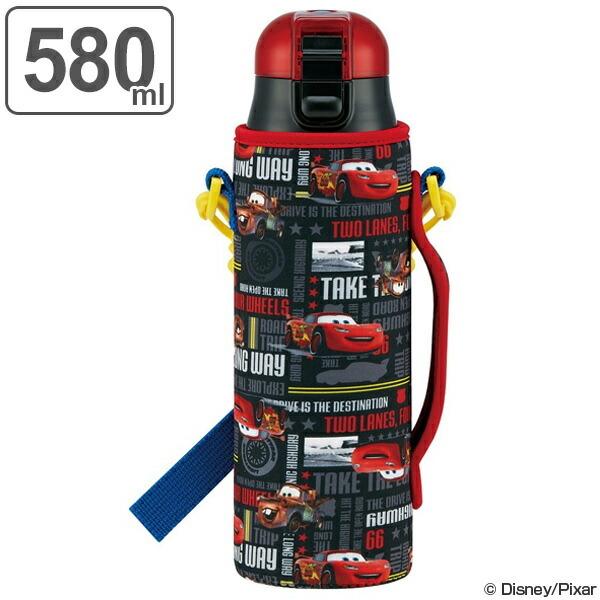 Disney（ディズニー） 水筒 カーズ 直飲み ワンプッシュボトル カバー