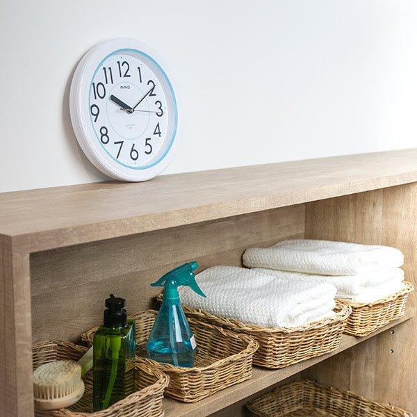 掛け時計 防水掛時計 アクアガード アナログ 時計 壁掛け時計 インテリア 雑貨 リビングート ヤフー店 通販 Yahoo ショッピング