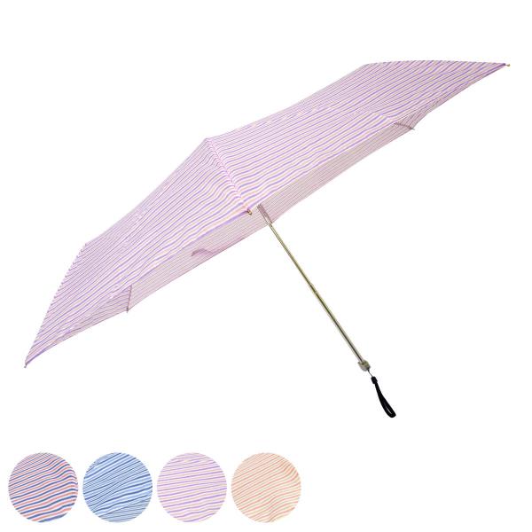 サイズ/親骨の長さ：50cm内容量/1本材質/生地：ポリエステルタフタ中棒：2段アルミ1段鉄親骨：アルミ＋アルミ＋FRP手元：シルバー成型種類/ネイビー×ピンク、ネイビー×ブルー、パープル×ピンク、ピンク×ベージュ生産国/中国製●コンパクト...