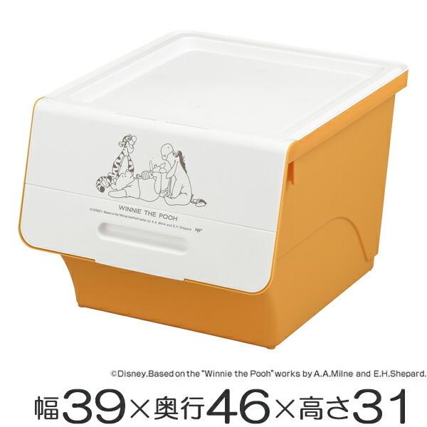 Disney（ディズニー） 収納ボックス フロック フタ付き くまのプーさん