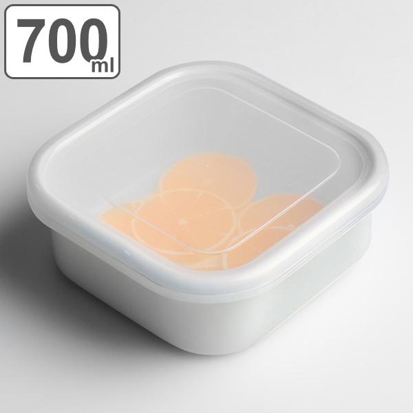 保存容器 ホーローシリーズ 角型 M 14cm 700ml 琺瑯製 ( 琺瑯 保存容器 ホーローシリーズ 角型 M 14cm 700ml 琺瑯製 ( 琺瑯