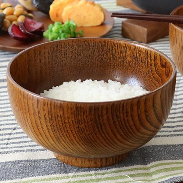 どんぶり 木製 670ml 栗 布袋丼 ミニどんぶり 天然木 食器 （ お椀 椀