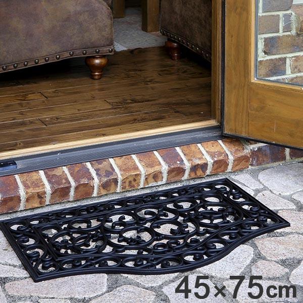 玄関マット 45×75cm ラバーマット CE-6099 （ エントランスマット 屋外