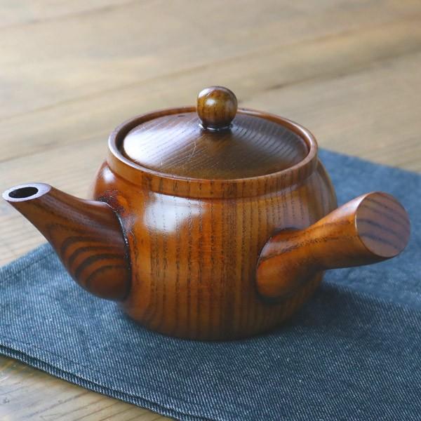 急須 漆 木製 ティーポット 天然木 食器 （ 木製ポット 漆塗り ポット