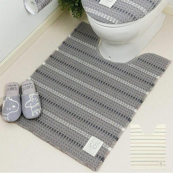 スヌーピー Snソフトモノトーン ロングトイレマット 約80 60cm トイレ マット トイレ用 リビングート ヤフー店 通販 Yahoo ショッピング