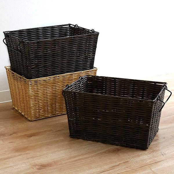 バスケット 幅36×奥行26×高さ20cm WICKER BASKET L ( 収納 かご バスケット 幅36×奥行26×高さ20cm WICKER BASKET L ( 収納 かご