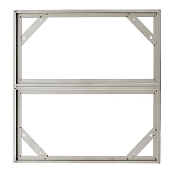 危険物マークとステンレス枠 危険物標識用アングル枠 スライドアングル 横型 横2枚 ステンレス