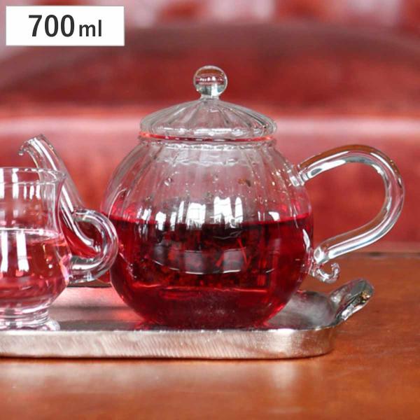 サイズ/約幅21×奥行12×高さ13.5cm内容量/1個（約700ml）材質/耐熱ガラス生産国/中国製耐熱温度/120度耐冷温度/-20度食器洗い乾燥機/使用不可電子レンジ/使用不可●耐熱ガラス製のティーポットです。●コロンとした丸い形は茶...