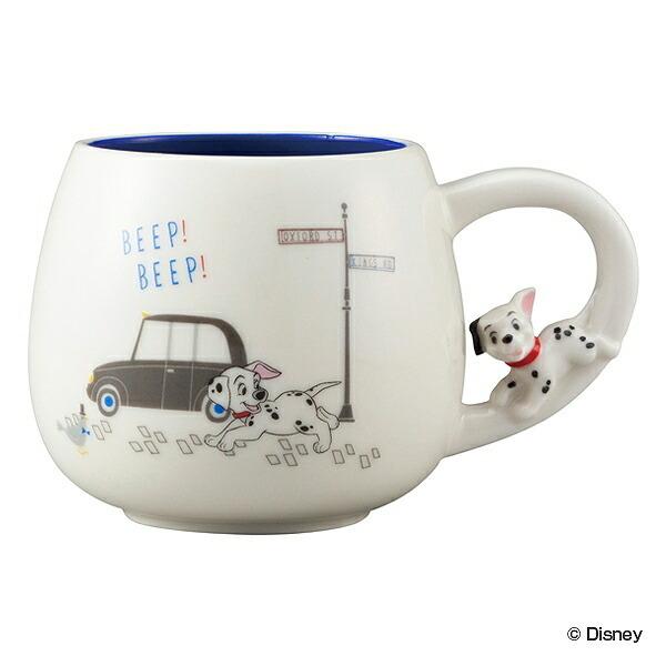 マグカップ 300ml 101匹わんちゃん 追いかけっこマグ 磁器製