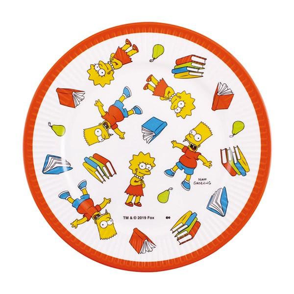 プレート 17cm SCHOOL シンプソンズ THE SIMPSONS プラスチック製 食器