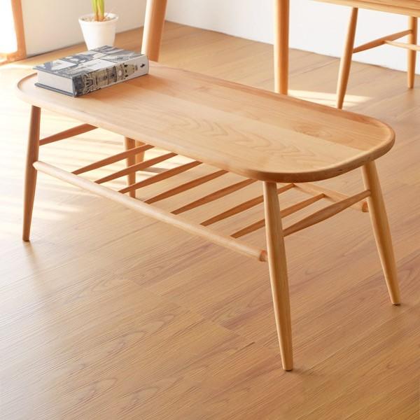 ダイニングベンチ 背なし 天然木 アルダー材 NORN 幅100cm