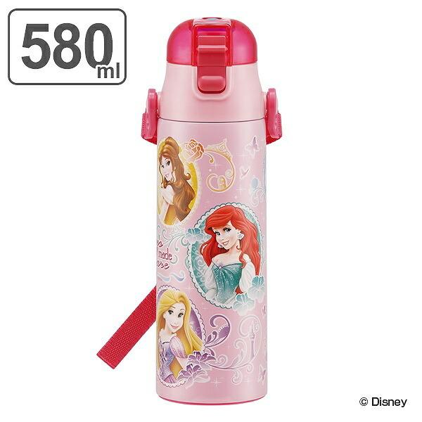 水筒 ステンレス 直飲み ディズニープリンセス ワンプッシュステンレスボトル 580ml 子供 保冷 幼稚園 保育園 キャラクター ロック付き 3175 リビングート ヤフー店 通販 Yahoo ショッピング