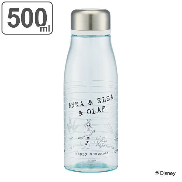 プラスチックボトル クリア スケーター 水筒 プラスチック 直飲み アナと雪の女王 500ml クリア