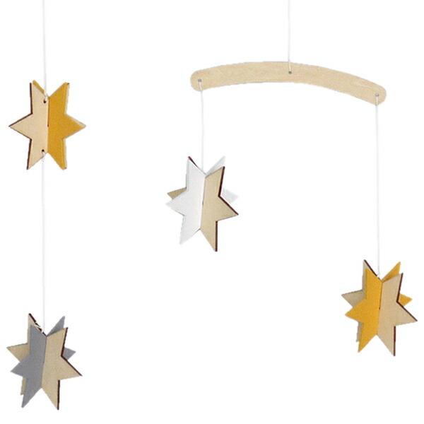 北欧雑貨【星小】モビール15cm □在庫限り・入荷なし□ モビール ほし 木製 北欧 nico kids 赤ちゃん