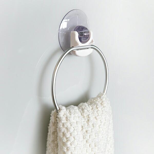 オーエ（OHE） タオルハンガー Arao! タオルリング 吸盤 タオル掛け